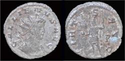 Ancient Coins - Gallienus silvered antoninianus Mars standing left
