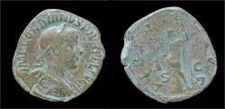 Ancient Coins - Gordian III AE sestertius Libertas standing left