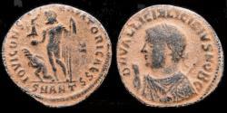 Ancient Coins - Licinius II, as Caesar AE follis Jupiter standing left