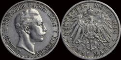 World Coins - Germany Prussia Wilhelm II 2 mark 1904A