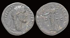 Ancient Coins - Antoninus Pius AE sestertius Pax standing left