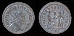 Ancient Coins - Diocletian silvered antoninianus Diocletian standing right