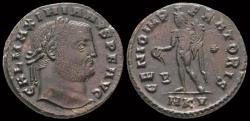 Ancient Coins - Galerius AE follis Genius standing left