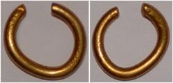 Ancient Coins - Celtic gold ring money/hair ring