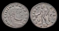 Ancient Coins - Maximinus II Daia, as Caesar AE follis Genius standing left