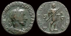 Ancient Coins - Gordian III AE sestertius Gordian advancing right