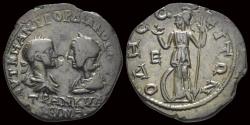 Ancient Coins - Moesia Inferior Odessus Gordian III and Tranquillina AE pentassarion Athena
