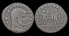 Ancient Coins - Maxentius AE follis Castor and Pollux facing one another