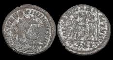 Ancient Coins - Maximianus Herculius silvered antoninianus- Jupiter presents Victory