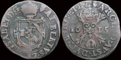 World Coins - Southern Netherlands Brabant Albrecht & Isabella duit 1615
