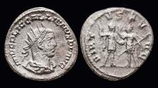Ancient Coins - Gallienus Billon antoninianus Valerian and Gallienus facing each other