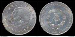 World Coins - DDR 20 mark 1972- Wilhelm Pieck