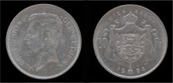 World Coins - Belgium Albert I 20 frank (4belga) 1932-VL-pos B