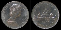 World Coins - Canada 1 dollar 1968- voyageur