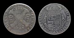 World Coins - Southern Netherlands Brabant Karel II patagon 1697