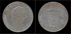 World Coins - Netherlands Wilhelmina I 1 gulden 1938