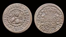 World Coins - Spain Philip V 2 maravedis 1745- Segovia