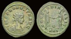 Ancient Coins - Probus AE antoninianus Probus and Concordia clasping their hands