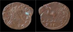 Ancient Coins - Gallienus billon antoninianus Antelope walking left