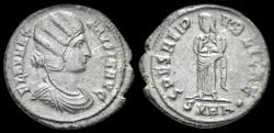 Ancient Coins - Fausta ,Augusta AE follis Fausta standing facing