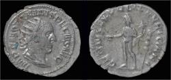 Ancient Coins - Trajan Decius AR antoninianus Genius standing left