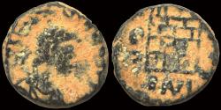 Ancient Coins - Valentinian III AE nummus campgate