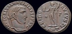 Ancient Coins - Maximinus II Daia AE follis Genius standing left