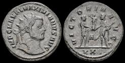Ancient Coins - Maximianus Herculius AE radiatus Maximianus standing right