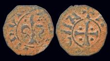 World Coins - Crusader Principality of Antioch Bohémond IV-V AE pougeoise