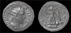 Ancient Coins - Trajan Decius AR antoninianus Victory running left