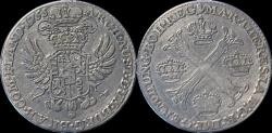 World Coins - Austrian Netherlands Maria-Theresia 1/2 kroon (couronne) 1755