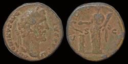 Ancient Coins - Antoninus Pius AE sestertius Salus standing left