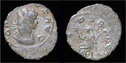 Ancient Coins - Gallienus silvered antoninianus Pax seated left