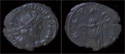 Ancient Coins - Victorinus billon antoninianus Salus standing right