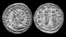 Ancient Coins - Probus AE silvered antoninianus Probus and Concordia clasping their hands