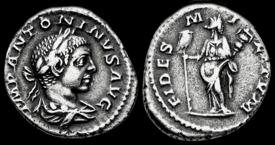 Denarius - Maximinus Thrax (FIDES MILITVM; Fides) - Roman Empire