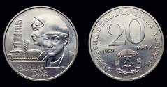 World Coins - DDR 20 mark 1979- 30 years of DDR
