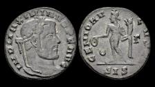 Ancient Coins - Maximinus II Daia AE follis Genius standing left