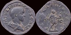 Ancient Coins - Philip II AE sestertius Philip II standing right