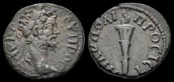 Ancient Coins - Moesia Inferior Nicopolis ad Istrum Septimius Severus AE18 flaming torch