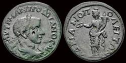Ancient Coins - Thrace Hadrianopolis Gordian III AE25 Homonoia standing facing