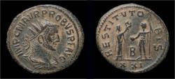 Ancient Coins - Probus billon antoninianus female presenting wreath