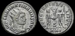 Ancient Coins - Maximianus Herculius AE radiatus Maximianus standing front