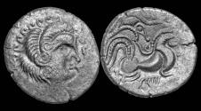 Ancient Coins - Celtic Gaul The Coriosolites billon stater