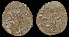 Ancient Coins - Tetricus I billon antoninianus Salus standing left