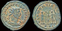 Ancient Coins - Probus AE antoninianus Probus receiving Victory set on globe from Jupiter