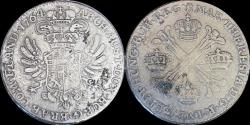 World Coins - Austrian Netherlands Maria-Theresia 1/2 kroon (couronne) 1764