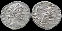 Ancient Coins - Septimius Severus AR denarius Salus seated left