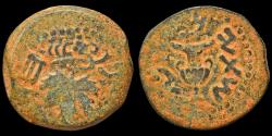 Ancient Coins - Judaea First Jewish War AE prutah