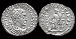 Ancient Coins - Elagabalus AR denarius Fides seated left